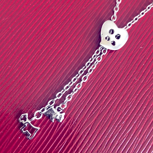 STERLING SILVER HEART NECKLACE - Picture 2 of 4